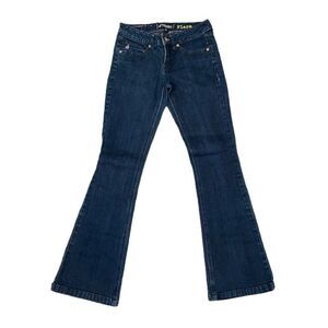 Volcom Flare Wid Leg Juniors Jeans Dark Wash Size 5